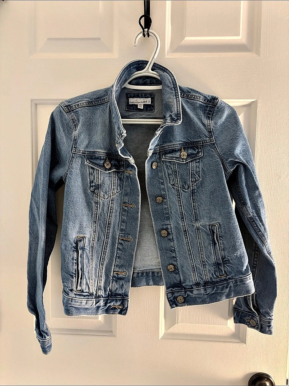 LOFT Denim Trucker Jacket Blue XS